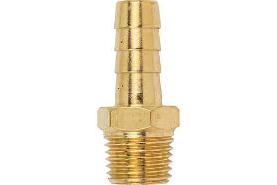 Штуцер пневматичний зовнішнє різьблення 1/4" - ялинка 8 мм PARTNER PA-MH04/05 Одеса