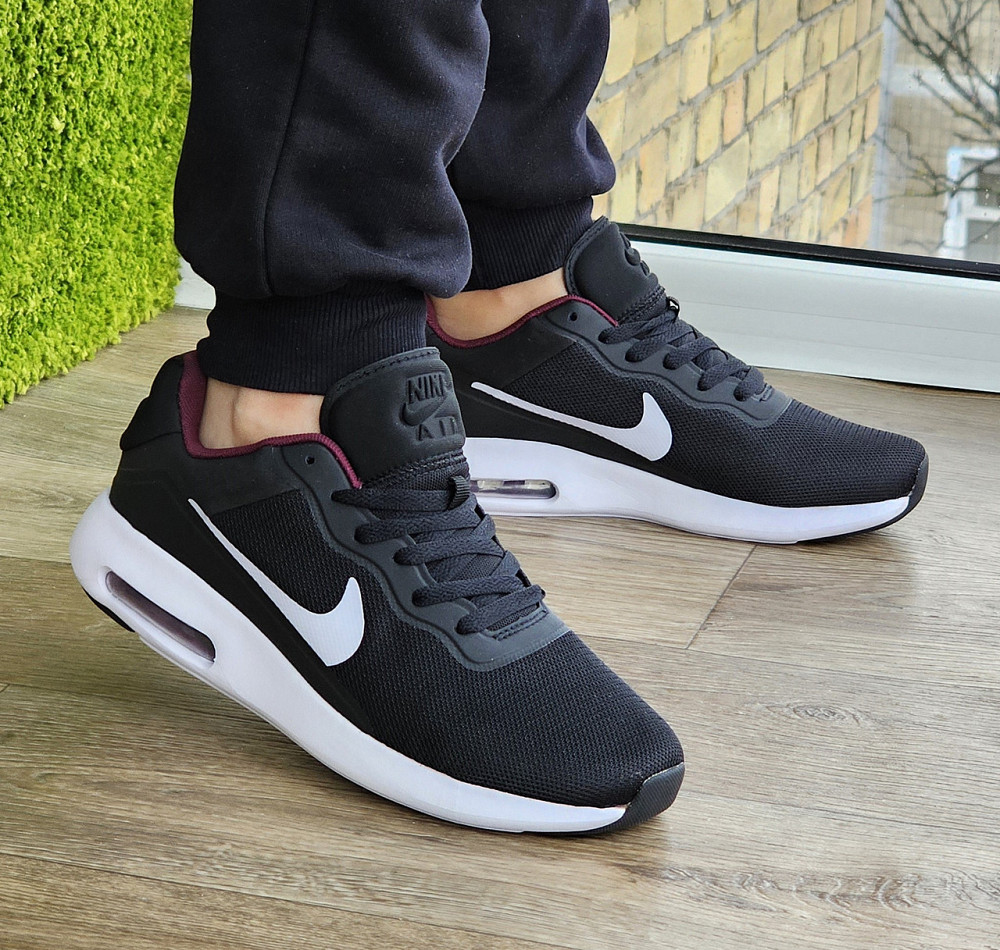 Чоловічі Кросівки Nike 90 Чорні Найк з Амортизацією Тканинні Літні Сіточка (розміри: 41,42,43,44) — 535-6 Дніпро - фото 7