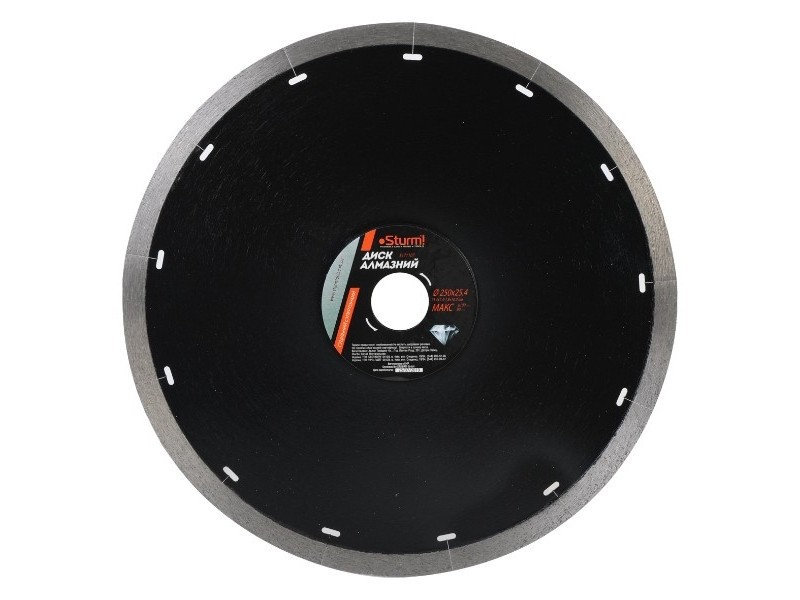Диск алмазний суцільний супертонкий (250x25.4 мм) Sturm 5171107 (читувати опис) Рівне - фото 1