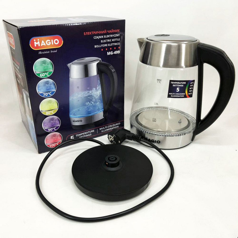 Потужний побутовий електрочайник, Стильний електрочайник, Чайник для чаю з автоматичним вимкненням RO-93 Івано-Франківськ - фото 5