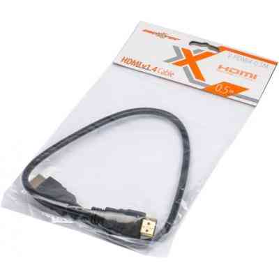 Кабель мультимедійний HDMI M to HDMI M 0.5m Maxxter (V-HDMI4-0.5M) Вінниця