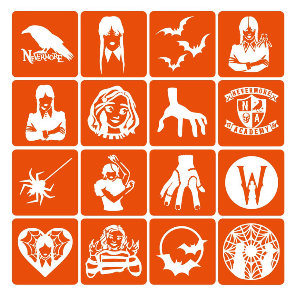 Набор трафаретов для био-тату 