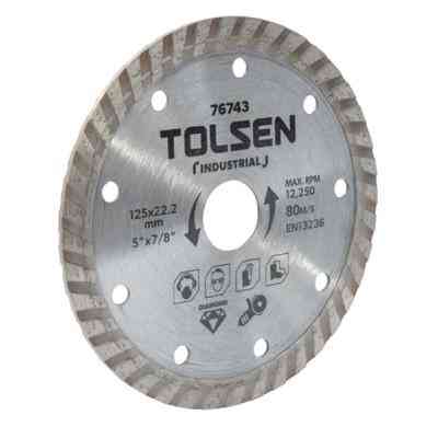 Круг отрезной Tolsen "ПРОФІ" алмазный Турбо 125?22.2х10 мм (76743) Винница