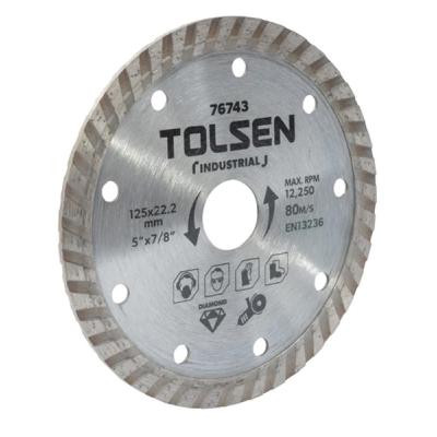 Круг відрізний Tolsen "ПРОФІ" алмазний Турбо 125?22.2х10 мм (76743) Вінниця - фото 1