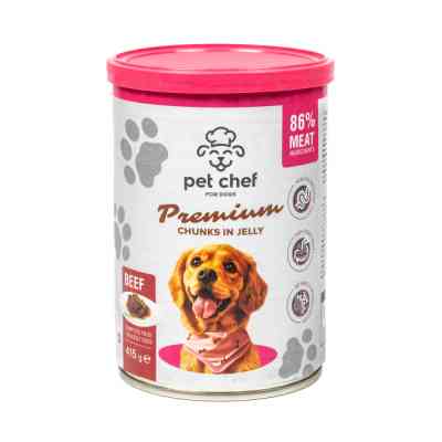 Вологий корм для собак Pet Chef З яловичиною 415 г (4820255193618) Вінниця
