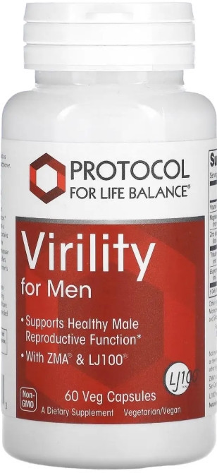 Растительный комплекс Protocol for Life Balance Virility For Men 60 капс Киев - изображение 1