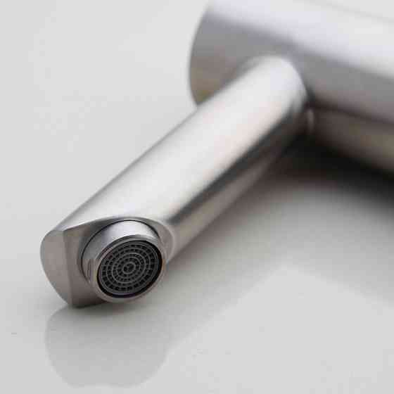 Сенсорный смеситель для умывальника, безрычажный, горизонтальный монтаж WanFan Никель Каменец-Подольский