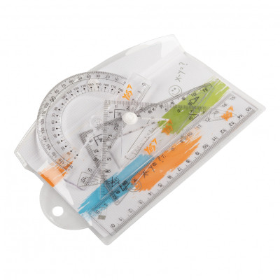 Лінійка Yes набір 4 предмета лінійка 15 см в ПВХ чохлi (370512) Вінниця - фото 2