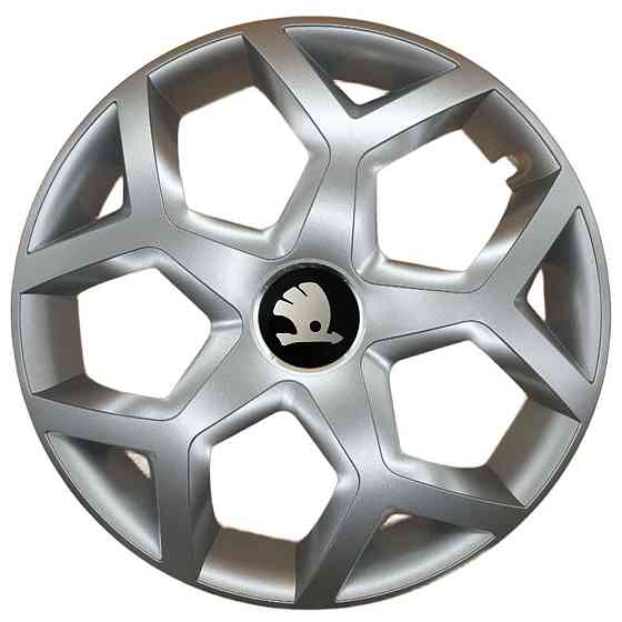 Автомобильные модельные колпаки R16 Skoda 435 4шт, SJS, серебристые Винница