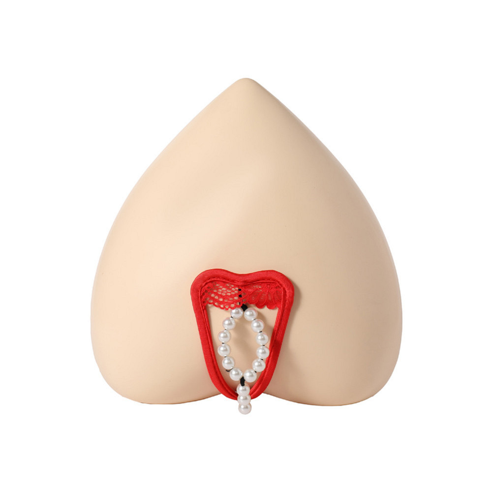 Мужские трусы без лямок с бусами one size красный Киев - изображение 1