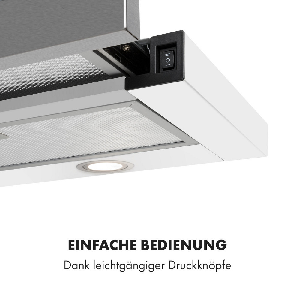 Вытяжка с плоским экраном Mariana 90, вытяжка 500 м³/ч, светодиодная, белая, 90 см (Германия, читать описание) Ровно - изображение 4