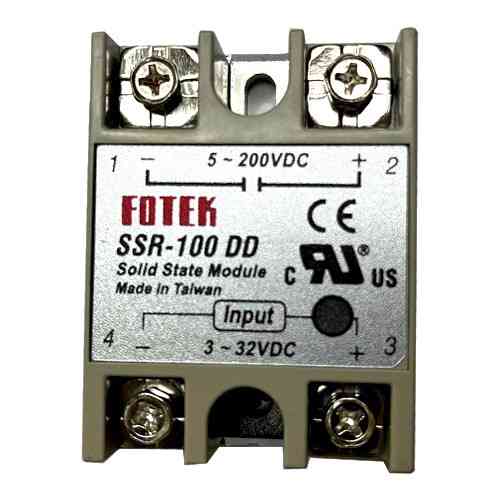 Однофазное твердотельное реле SSR-100DD 100A DC-DC, промышленное силовое реле управления Киев