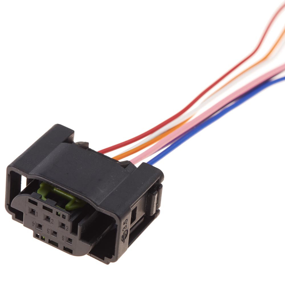 Разьем коннектор с проводом, 6-кон., Корп, Дросс, Заслонки Педали Акселератора Bosch,  1-967616-1, BMW, Mercedes-Benz Киев - изображение 1