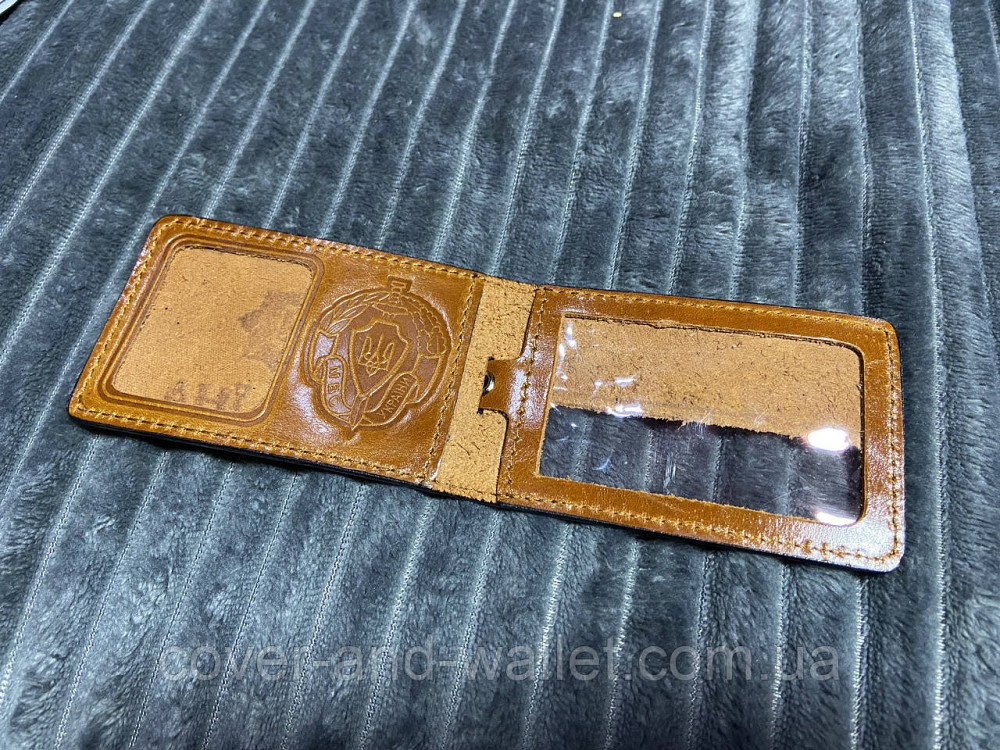 Шкіряна обкладинка МВД (Міністерство внутрішніх справ) горизонтального типу Київ - фото 2