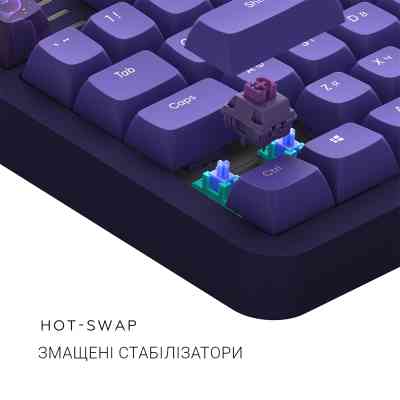 Клавиатура Dark Project ALU87 Celestial ABS RGB Mech G3MS Voidstone Violet (DPKB_CELESTIAL_87_ANSI_UA) Винница