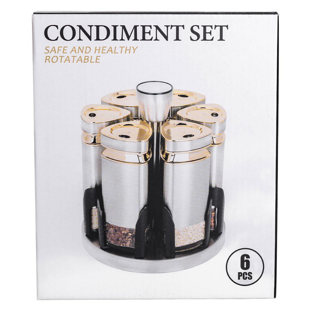 Набір баночок для спецій 6 шт карусель Київ - фото 6