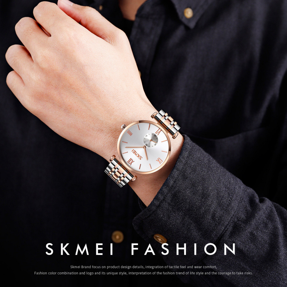 Skmei 9198TRGSI-B Rose Gold-Silver/Silver MenMen SBR Киев - изображение 3