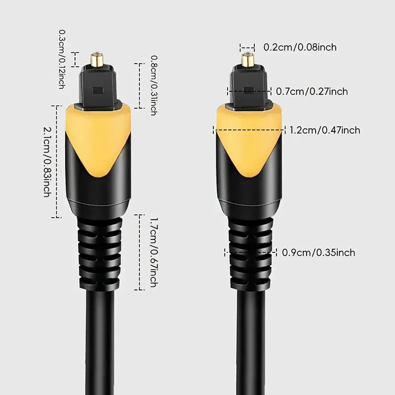 Оптичний аудіокабель Toslink 2м для ТВ та акустики Київ - фото 4