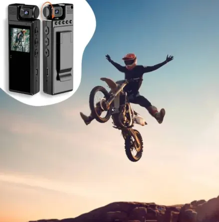 Видеокамера нагрудная Wi-Fi аккумуляторная боди камера с дисплеем 1.3 дюйма регистратор с фиксацией клипсой UKC L9 Коломия