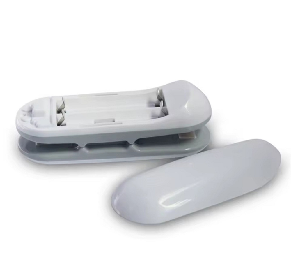 Термо-запайщик мини для пакетов 2 в 1 с ножом 10 см серый с белым Киев - изображение 4