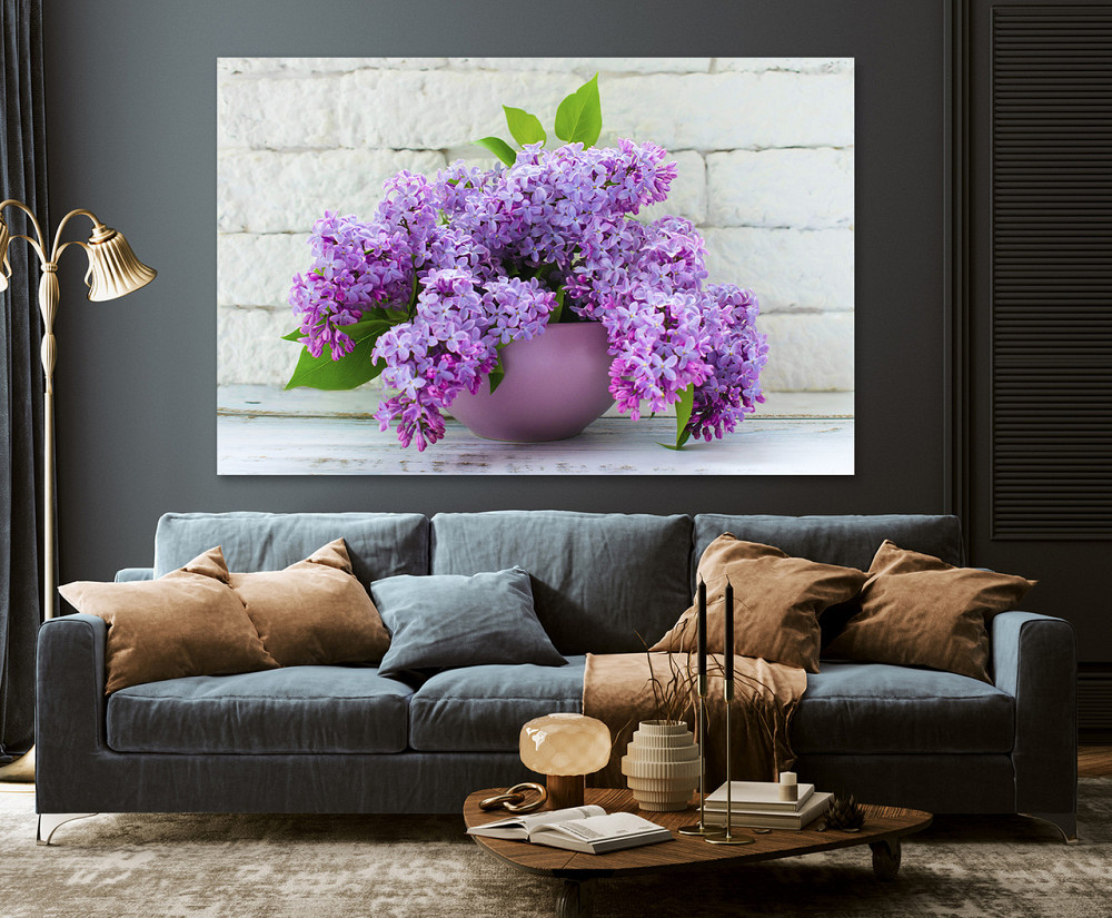 Картина полотно у вітальню / спальню     Бузок  MLP_238 ( 60х30см ) 80х160см Київ - фото 3