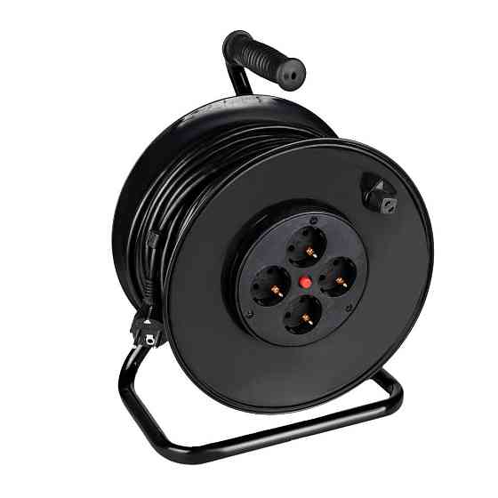 Удлинитель на катушке LP 50м (ПВС 3*1,5), 4 гнезда с заземляющим контактом до 3.5 кВт Киев