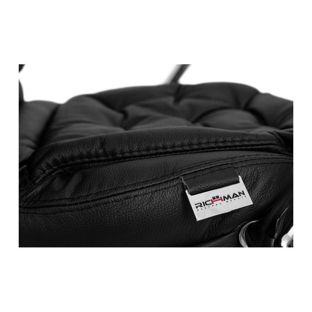 Офисное Кресло Руководителя Venice М1 Tilt Хром Кожа Lux Черный Киев - изображение 7