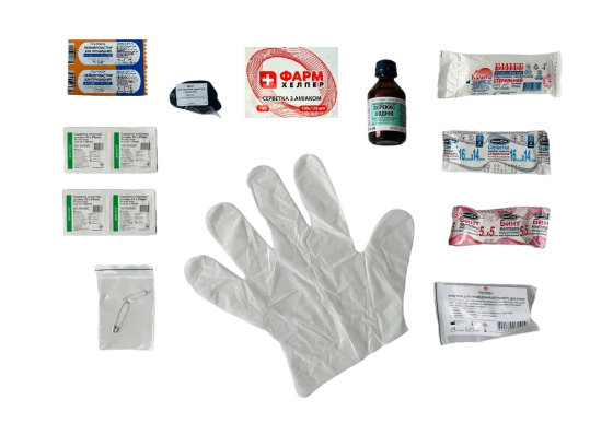 Аптечка автомобільна у пластиковому футлярі Вінниця