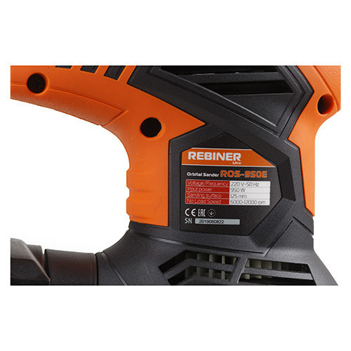 Шліфмашина ексцентрикова Rebiner ROS-950E (125 мм, 240 Вт) — Гарантія 36 міс Львів - фото 9