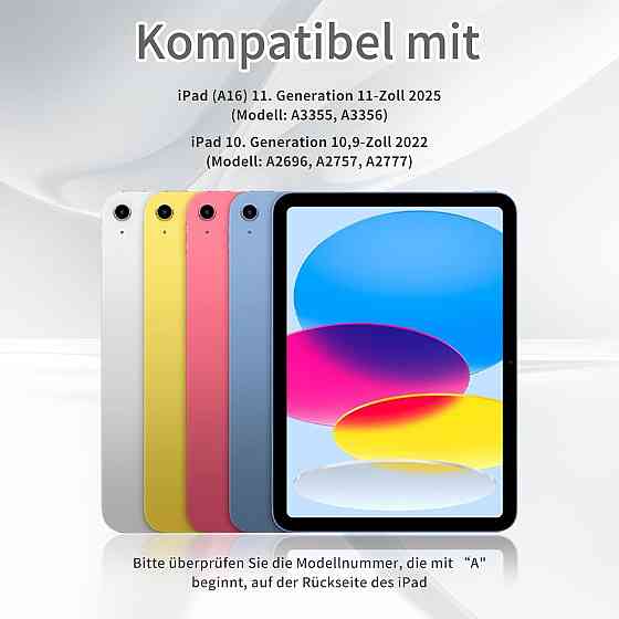 Чехол клавиатура для iPad A16 2025/ iPad 10-го поколения (2022) A2696 / A2757 / A2777 с заменяемой батарейкой Днепр