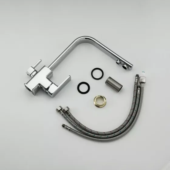 Змішувач для кухні з підключенням до фільтра Frap F4360 хром Київ