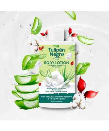 Лосьон для тела Алоэ вера, хлопок, шиповник Tulipan Negro 400 мл Киев