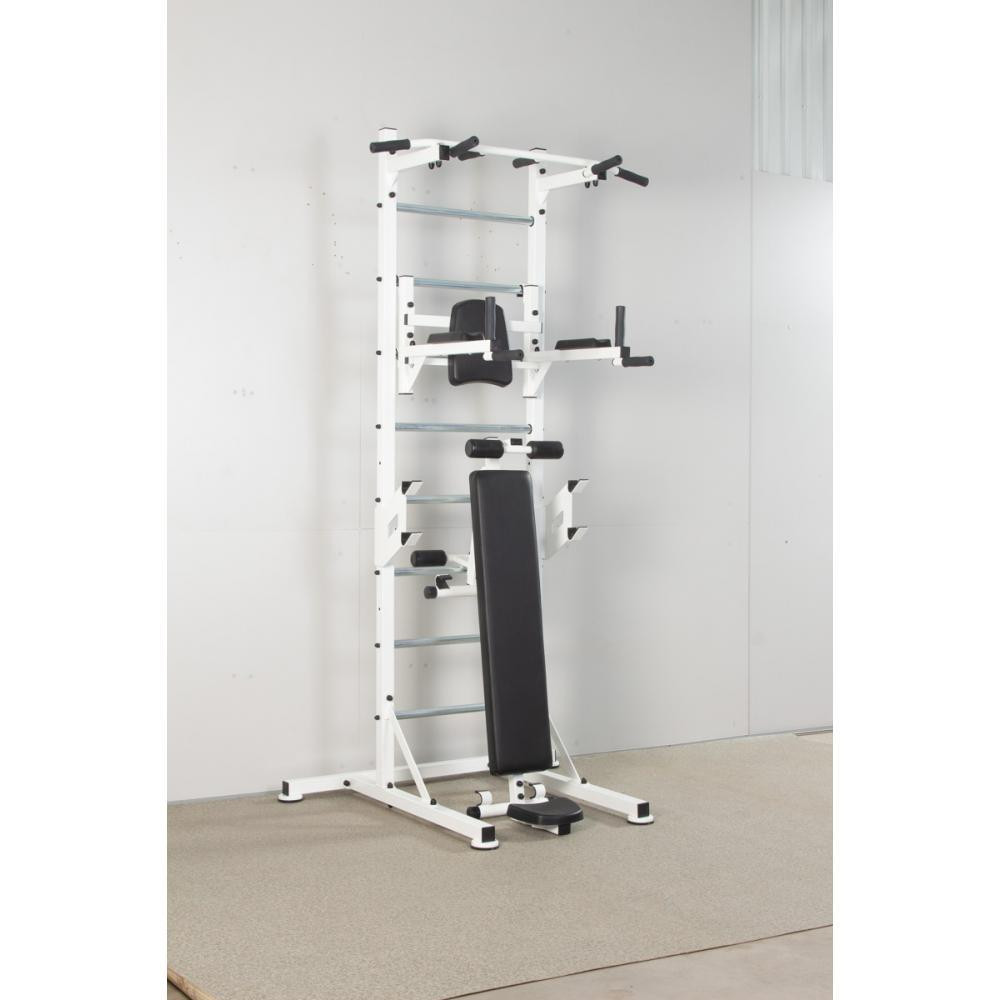 Шведская стенка передвижная Universal White Pro универсальная без креплений скамья для пресса турник брусья Каменское - изображение 2