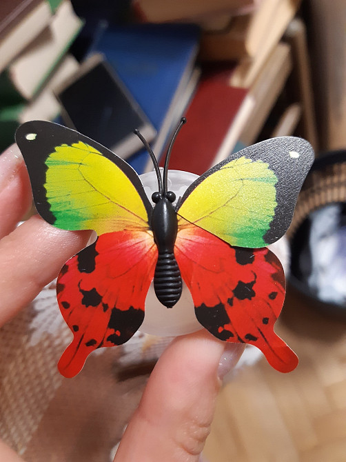 Світлодіодні метелики 1шт. З ДЕФЕКТОМ (праве крило відрізане, приклеїли) Київ - фото 2