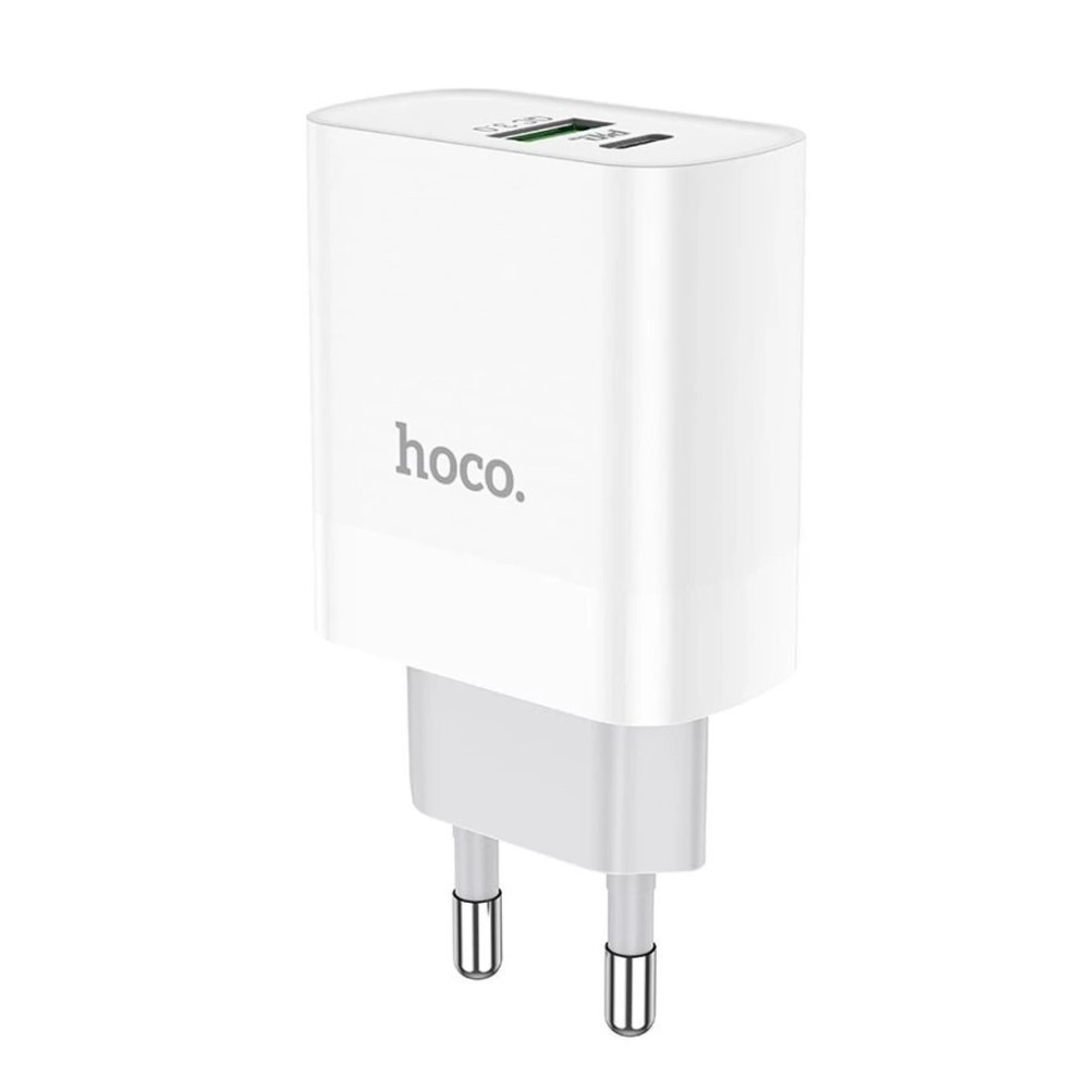 Мережевий зарядний пристрій HOCO C80A Rapido PD20W+QC3.0 charger(EU) White Київ - фото 3