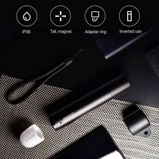 Светодиодный фонарик Xiaomi BeeBest Zoom Flashlight FZ101 (Черный) Николаев