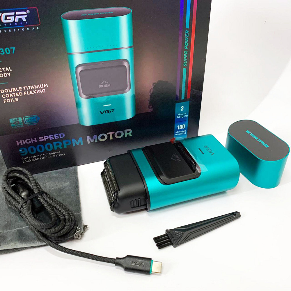 Хороші електричні бритви для гоління VGR V-307 Бездротова машинка для стрижки дому WG-99 Івано-Франківськ - фото 7