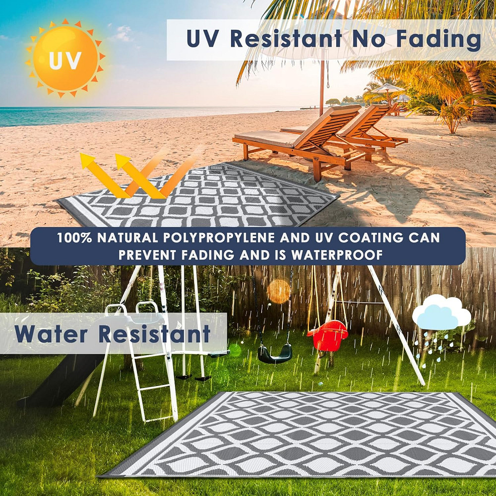 Вуличний водонепроникний килим VK living Outdoor Rug YNK007 / YNK008 120х180 см Луцк - изображение 5