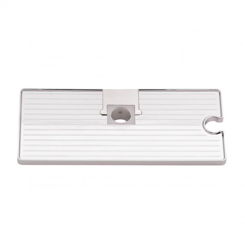 Душевая система универсальная Qtap Plava на три потребителя (с изливом) c полочкой QT1004CRM Chrome, латунь Харьков - изображение 9