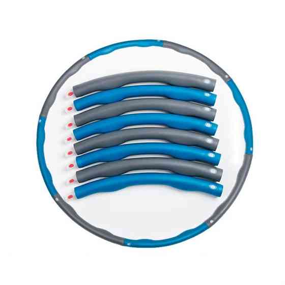 Обруч масажний Hoop для занять фітнесом діаметр 95 см, колір синій Кам'янець-Подільський