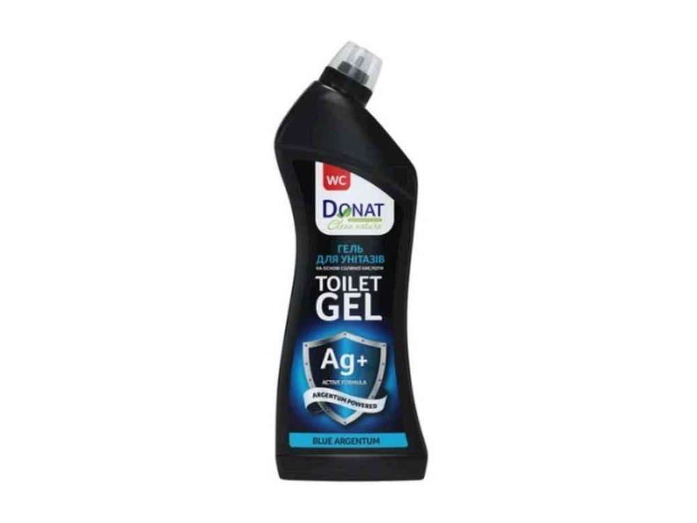 Гель для миття унітазів 750мл Blue Argentum Clean Nature ТМ DONAT Київ - фото 1