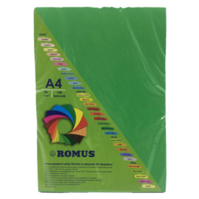 Папір Romus А4 80 г/м2 100c, green dark (R51390) Вінниця - фото 1