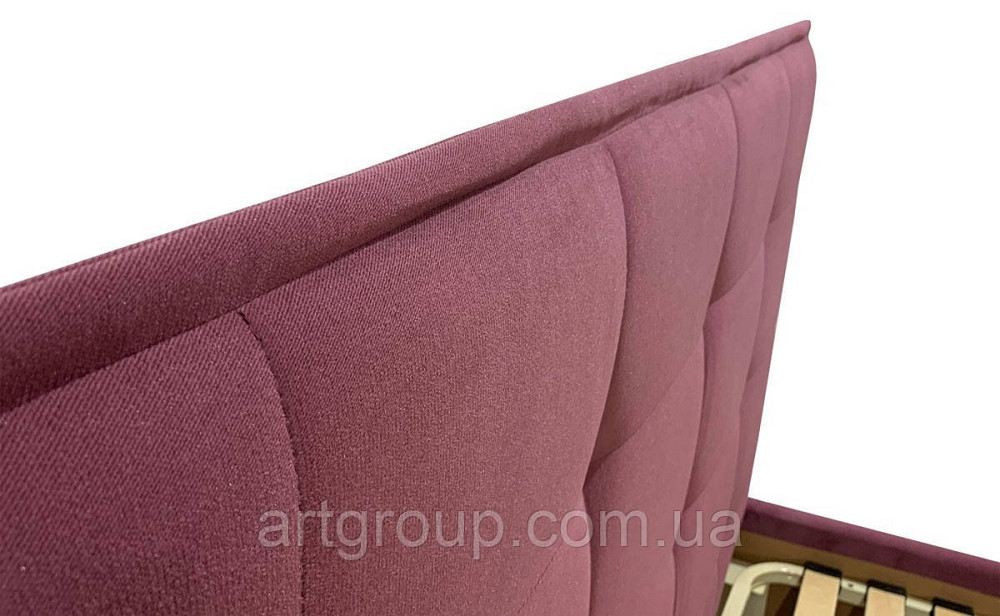 Ліжко Moniсa VIP 140 х 190 см Missoni 28 З додатковою металевою цільнозварною рамою Бордовий Дніпро - фото 19