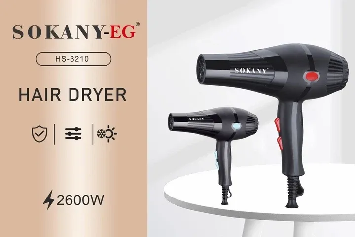 Фен для волосся SK-14042 складний, іонізація, 2 швидкості, 3 режими, компактний, дорожній, насадки Одеса - фото 4