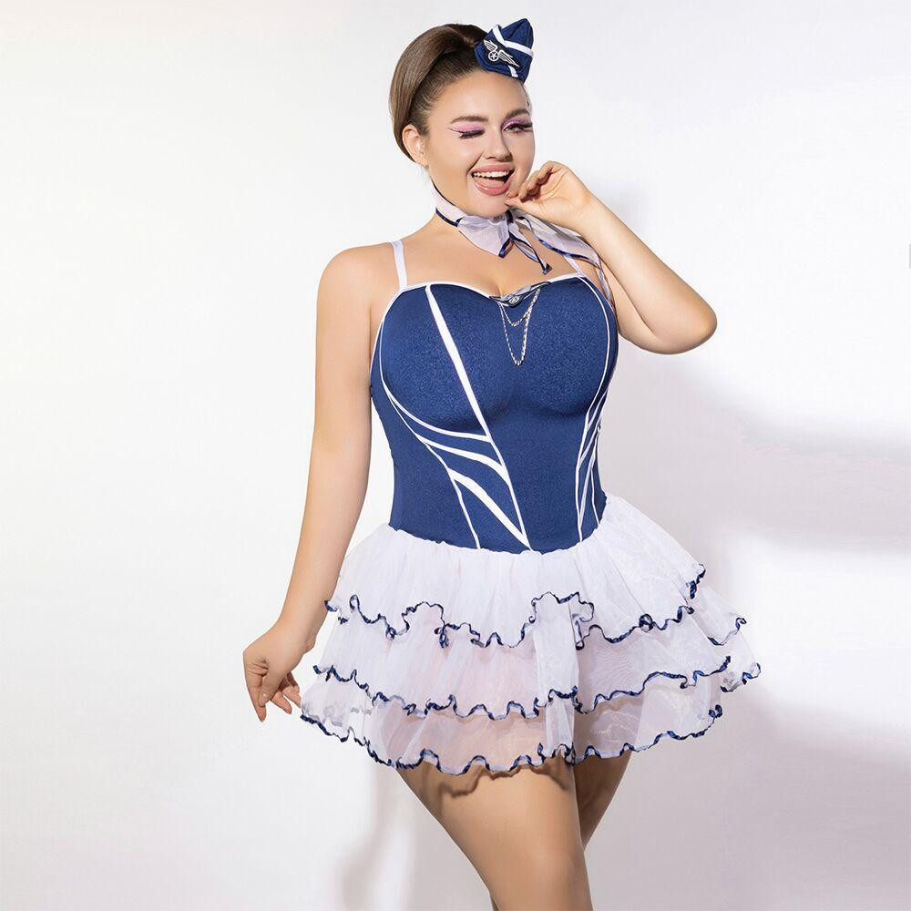 Эротический костюм стюардессы JSY P61122 Plus Size Sex Aura Киев - изображение 4