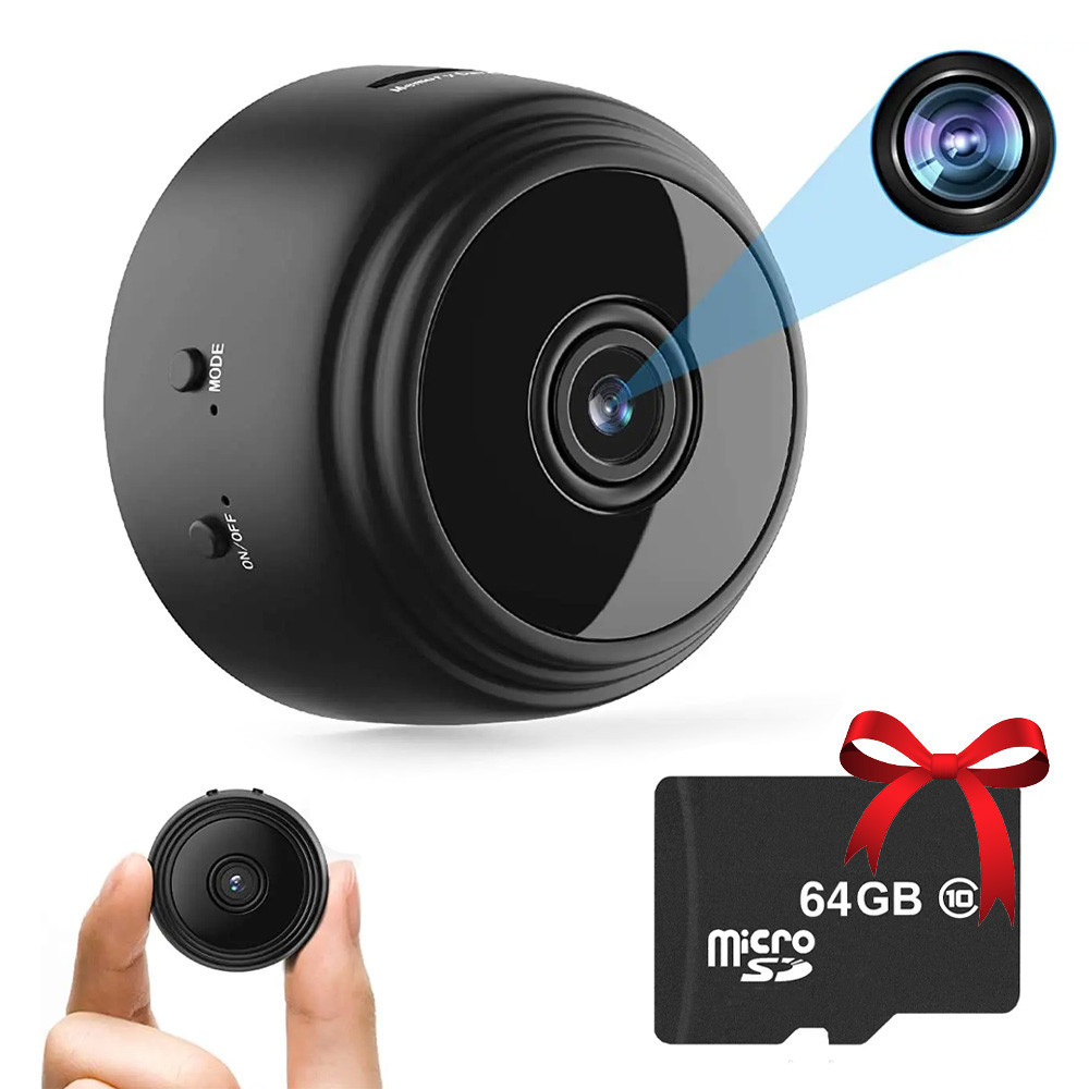 Мини IP камера с WiFi, A9 + Подарок Карта памяти 64GB / Беспроводная IP камера Киев - изображение 1