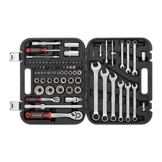 Набір інструментів INTERTOOL 1/2 "& 1/4", 82од., Cr-V STORM - набір з ключами, подовжувачами і бітами Львів