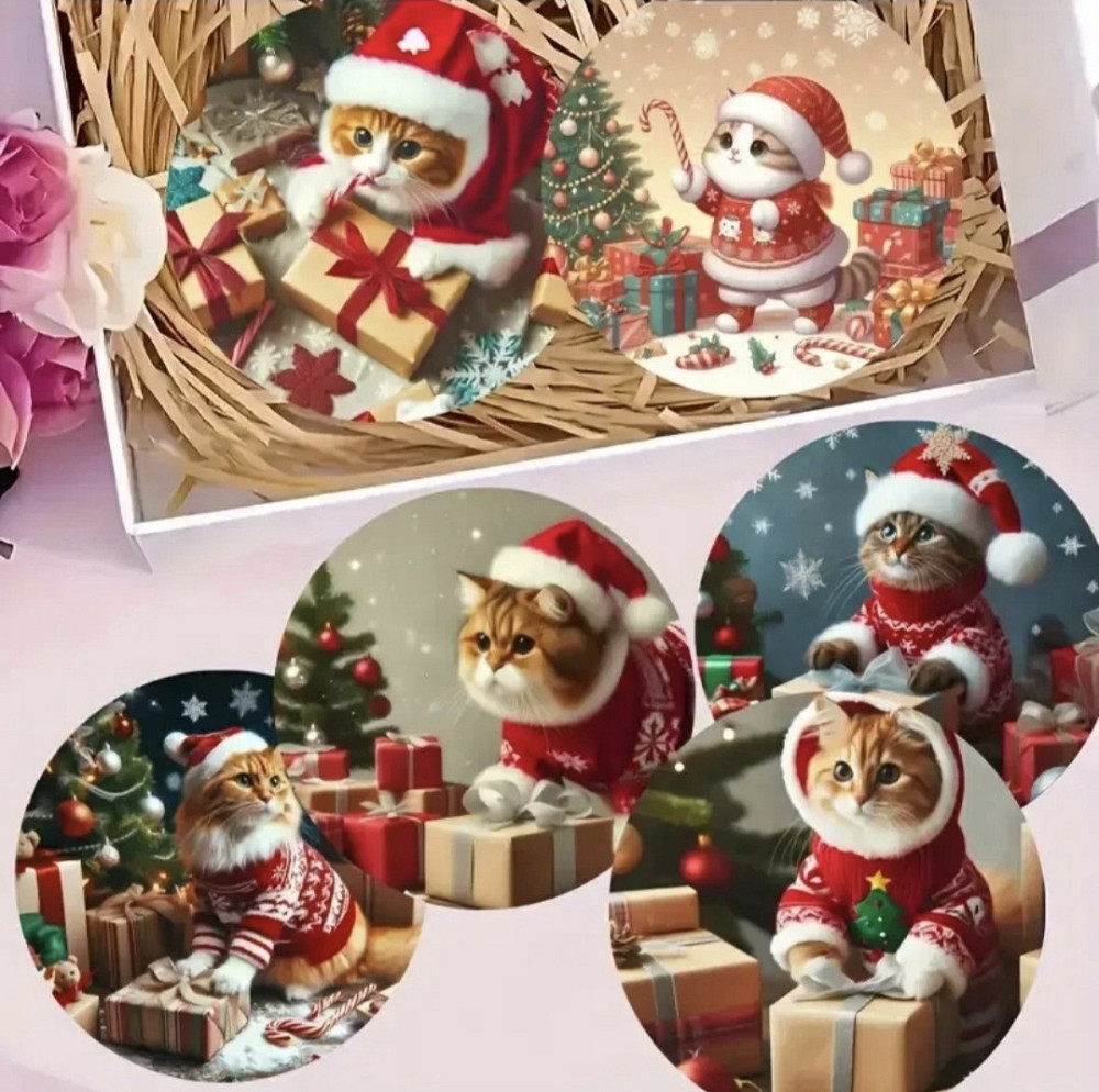 Комплект різдвяних підставок під чашки 6 шт №6 Смела - изображение 1