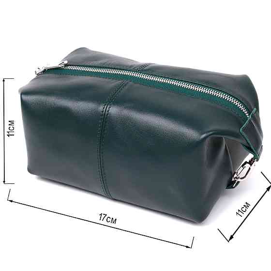 Практичная универсальная косметичка Shvigel 16405 Зеленый Киев