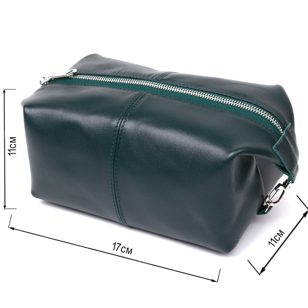 Практичная универсальная косметичка Shvigel 16405 Зеленый Киев - изображение 3